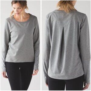 LULULEMON Belle Long Sleeve Stretch French Terry Gray
